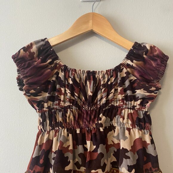 Handmade Children's 100% Cotton Corduroy Brown Tan Multicolour Dress - Picture 5 of 15